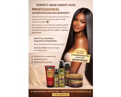 PROFESSIONEEL KAPPERSPAKKET MET 5 HAARPRODUCTEN – ANTI-FRIZZ, KERATINE, ARGANOLIE & HYDRATATIE – VOOR GLANZEND, ZACHT EN PLUISVRIJ HAAR – SALONKWALITEIT VOOR EEN SUPER VOORDELIGE PRIJS!  PERFECT HAAR THUIS! — cadeau in Cadeau-ideeën