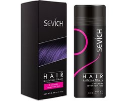 Premium Kwaliteit Haarpoeder - Haarvezels - Haarverdikker - Hair Fiber - Kale plekken bedekken -Keratine Haarvezels - Zwart — cadeau in Cadeau-ideeën