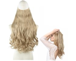 Haren Vrouw – Haarstuk - Blond Golvend Haar - Lang Stijl Haar -Gemakkelijk te Bevestigen -LOUZIR — cadeau in Verzorging