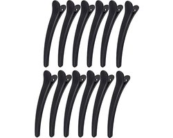 Dayshake Kappers Haarklemmen - 24 stuks - Grote Haarklem - Stevige Platbek Haarclip - Professionele Haarspeld - Afdeelklemmen — cadeau in Cadeau-ideeën