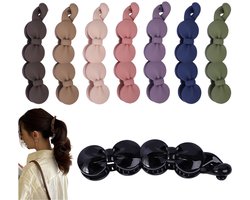 8 Stuks - Bananenhaarclips - Bananenclips - Haarklem - Bananenklem - Paardenstaart haarclip - Bananen klem - Haarknip - Haarclip - Haarspeld - Haarknip - Anti Slip - Haaraccessoires voor dik of dun haar - Voor dames en meisjes - Boogstijl - 11x3CM — cadeau in Mode & Accessoires