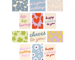 WeLikeToLove Kaarten - Wenskaarten - Kaartjes - Verjaardagskaarten met envelop - Kaartenset - Postkaarten - Felicitatiekaarten — cadeau in Cadeau-ideeën