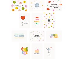 WeLikeToLove Kaarten - Wenskaarten - Kaartjes - Verjaardagskaarten met envelop - Kaartenset - Postkaarten - Felicitatiekaarten — cadeau in Cadeau-ideeën