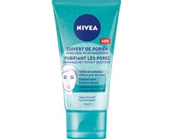 NIVEA Essentials Dagelijkse Reinigingsscrub - Gezichtsreiniger - Face Wash Voor de onzuivere huid - Melkzuur - Magnolia extract - 150 ml — cadeau in Verzorging
