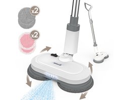GoScrub® Elektrische Dweil - Draadloos - Vloerreiniger voor Harde en Houten Vloeren - Stille en Wendbare Mop - Efficiënt Dweilsysteem met Oplaadbare Accu — cadeau in Cadeau-ideeën