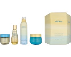 Rituals Seshen Set 650 ml - Body Gel 200ml/Foaming Shower Gel 200ml/Body Scrub 150gr/Hair & Body Mist 100ml — cadeau in Verzorging