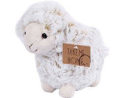 Take Me Home Knuffel schaap Junior 21 Cm Pluche Wit — cadeau in Spellen & Speelgoed