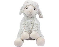 Pia Toys Knuffeldier Schaap/lammetje - zachte pluche stof - premium kwaliteit knuffels - wit - 50 cm - Schapen - zittend — cadeau in Spellen & Speelgoed