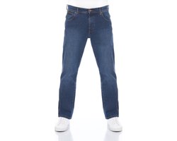Wrangler Heren Jeans Broeken Texas Stretch regular/straight Fit Blauw Volwassenen Denim Jeansbroek Spijkerbroek heren — cadeau in Cadeau-ideeën