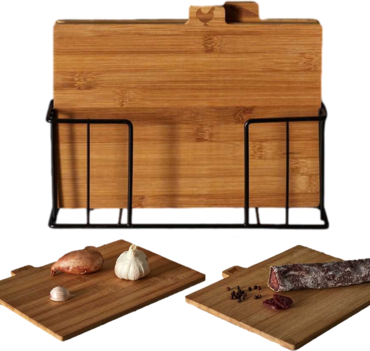 Snijplankenset met Houder