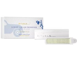 Rituals - Auto Parfum - 2x Auto Luchtverfrisser Refills 3 gram + 1x Houten Houder voor Luchtverfrisser - Amsterdam Collection - Tulp & Yuzu - Bloemige en kruidige geur - Autoparfum - Car Perfume - Refill - Navulling — cadeau in Cadeau-ideeën