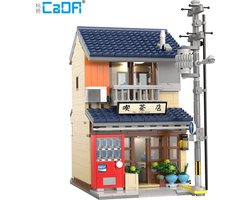 CaDA Master C66010W Japanse theehuis MOC Street View-huisbouwset met verlichting, (1200 stuks) is compatibel met het bekende merk. — cadeau in Spellen & Speelgoed