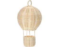 Lampenkap - Gevlochten rotan lampenkap - 18X10CM - Rotan Lampenkap Hanglamp – Luchtballon Design – Vintage Stijl – Lichtgewicht en Decoratief – Voor Woonkamer Keuken en Theehuis — cadeau in Cadeau-ideeën