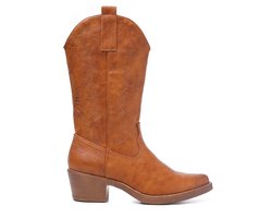 Smile Favorites® Dames Cowboylaarzen - Camel - Imitatieleer - Maat 39 — cadeau in Mode & Accessoires