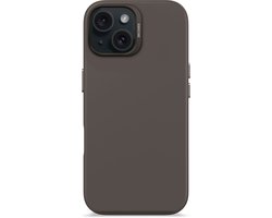 DECODED Siliconen Hoesje Geschikt voor iPhone 15, 14 en 13 - Premium Soft-Touch Materiaal - Antibacteriële Coating - Geschikt voor MagSafe - Phantom Zwart — cadeau in Telefoon & Tablet