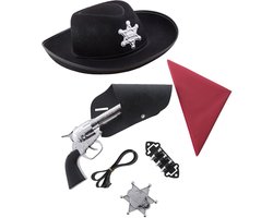 Cowboys speelgoed en verkleed accessoires - cowboy hoed - voor set kinderen - 6-delig — cadeau in Spellen & Speelgoed