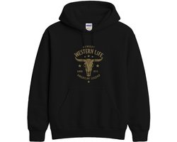 Cowboy Hoodie – Western Life – Country Outfit – Unisex Hoodie voor Dames & Heren – Origineel Cadeau — cadeau in Mode & Accessoires