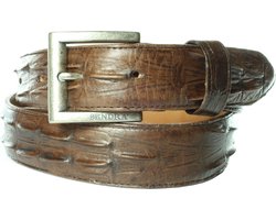 Sendra Riem Chihuahua Bruin Dames Heren Riem Krokoprint Verwisselbare Gesp Handgemaakt Cowboy Western Ibiza Bohemian 4cm Brede Unisex Jeans Broekriem Echt Leer Maat 90 — cadeau in Mode & Accessoires