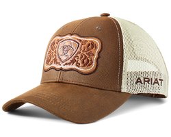 Ariat Baseball Cap Ariat Floral Leather Patch Bruin — cadeau in Mode & Accessoires