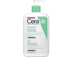CeraVe Schuimende Reinigingsgel - voor normale tot vette huid - geschikt voor gevoelige huid - voor gezicht & lichaam - 473ml — cadeau in Verzorging