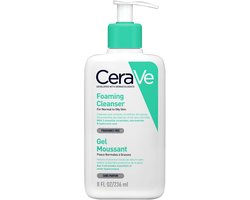 CeraVe Schuimende Reinigingsgel - voor normale tot vette huid - geschikt voor gevoelige huid - voor gezicht & lichaam - 236ml — cadeau in Verzorging
