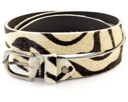 Dames Riem Wildlands Zebra print leer — cadeau in Mode & Accessoires