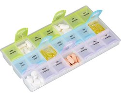 Knaak Pillendoos - 3 Weken - 21 Compartimenten ( 7 dagen - 3 dagdelen) — cadeau in Cadeau-ideeën