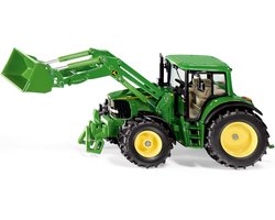 SIKU 3652, John Deere Tractor met voorlader, 1:32, metaal/kunststof, groen, beweegbare voorlader, verwijderbare bestuurderscabine — cadeau in Spellen & Speelgoed