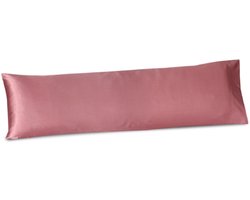 Beauty Silk - Satijnen Body Pillow Kussensloop - Rosewood - 40x145 cm - Glans Satijn — cadeau in Wonen & Interieur