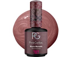 Pink Gellac Gellak - 202 Warm Marsala 15ml - Glanzende Gel Nagellak - Gellac - Gel Nagels Producten — cadeau in Verzorging
