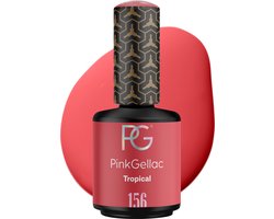 Pink Gellac Gellak - 156 Tropical 15ml - Roze Gel Nagellak - Gellac - Gel Nagels Producten — cadeau in Verzorging