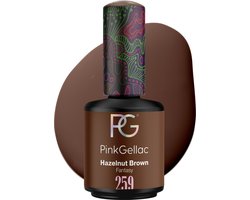 Pink Gellac Gellak - 259 Hazelnut Bruin 15ml - Bruine Gel Nagellak - Gellac - Gel Nagels Producten — cadeau in Verzorging