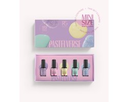 Pink Gellac Pastelverse Mini Collection Box - Gellak - Set van 5 x 8 ml Pastel Kleuren Gellak - Gel Nagellak - Gel Lak — cadeau in Verzorging