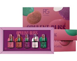 Pink Gellac Opulent Bliss Set Collection Box - Gellak Set van 5 x 15 ml Elegante Kleuren Gellak - Gel Nagellak - Gel Lak — cadeau in Verzorging