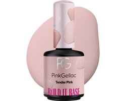 Pink Gellac Builder Gel - Build it Base Tender Pink - Roze Gellak - Pink GellacÂ´s Versie van Builder in a Bottle - 15 ml — cadeau in Verzorging