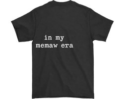 Memaw Shirt – in my memaw era – Modern Outfit – Unisex T-Shirt voor Dames & Heren – Leuk Cadeau voor Grootmoeders — cadeau in Mode & Accessoires