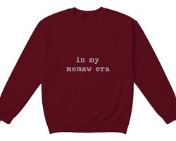 Memaw Sweater – in my memaw era – Modern Outfit – Unisex Sweater voor Dames & Heren – Leuk Cadeau voor Grootmoeders — cadeau in Mode & Accessoires