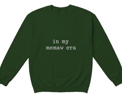 Memaw Sweater – in my memaw era – Modern Outfit – Unisex Sweater voor Dames & Heren – Leuk Cadeau voor Grootmoeders — cadeau in Mode & Accessoires