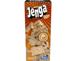Klassieke Jenga Blokken van echt hardhout Stapeltorenspel voor kinderen vanaf 6 jaar 1 of meer spelers — cadeau in Eten & Drinken