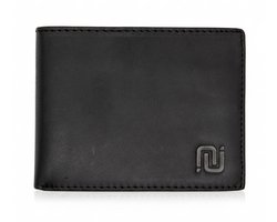 NEGOTIA Finnian - Leren Portemonnee Heren - Pasjeshouder Mannen - Heren Portemonnee - Portefeuille Heren - RFID Beveiligd - Wax Pull-Up Leer - Billfold Zwart — cadeau in Mode & Accessoires