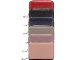 Mini Dames Portemonnee met Anti Skim - Wijnrood - Bescherming tegen Elektronisch Diefstal — cadeau in Mode & Accessoires