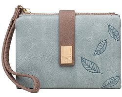 Portemonnee dames van PU-leer met muntvak en ritssluiting- kleine portemonnee met veel kaartvakken- zacht en comfortabel- damesportemonnee met magnetische drukknoop- elegante portemonnee met grote capaciteit — cadeau in Mode & Accessoires