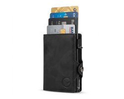 VEXON Ultra Slim -Wallet pro - Premium Wallet Slim - Creditcardholder - Pasjeshouder Zwart - 7 Pasjes + Briefgeld - RFID Creditcardhouder - Pasjeshouder Mannen & Vrouwen - Pasjeshouder Uitschuifbaar - Kaarthouder - Kaarthouder Pasjes - Zwart — cadeau in Mode & Accessoires