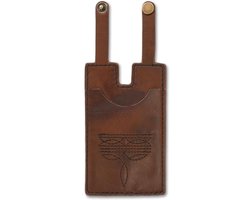 Dames Portemonnee Cowboy Laars Model Leer Dun Crèche Kaarthouder Bruin — cadeau in Mode & Accessoires