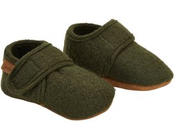 En Fant - Pantoffels voor baby's - Wol - Harsgroen - maat 25-26EU — cadeau in Mode & Accessoires