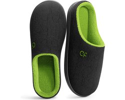 Pantoffels Heren - Sloffen - Maat 46/47 - Zwart - Anti-slip - Comfeet — cadeau in Cadeau-ideeën