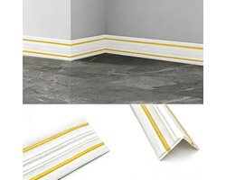 Sierlijsten - Zelfklevende Sierlijsten 9.2 m – Behang Hoeklijst voor Plafond en Wand – Decoratieve Stucwerk Lijst voor Interieur – Platina — cadeau in Cadeau-ideeën