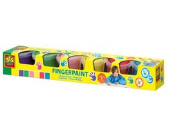 SES Creative Vingerverf - 6 Kleuren - Vanaf 2 Jaar - 6 x 110 ml - Knutselen - Glutenvrij - Schoencadeautjes Sinterklaas — cadeau in Spellen & Speelgoed