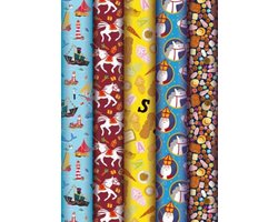 Inpakpapier Sinterklaas 5 ROLLEN - 70 x 200cm – Sinterklaas - Luxe Cadeaupapier - Geschenkpapier voor Sinterklaas - Schoencadeautjes - Perfect voor Kinderen - 5 Rollen — cadeau in Cadeau-ideeën