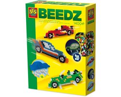 SES Creative Beedz Strijkkralen Set - Auto - Voor Jongens vanaf 5 Jaar - 1400 Stuks - Knutselen - PVC-Vrij - Schoencadeautjes Sinterklaas — cadeau in Spellen & Speelgoed